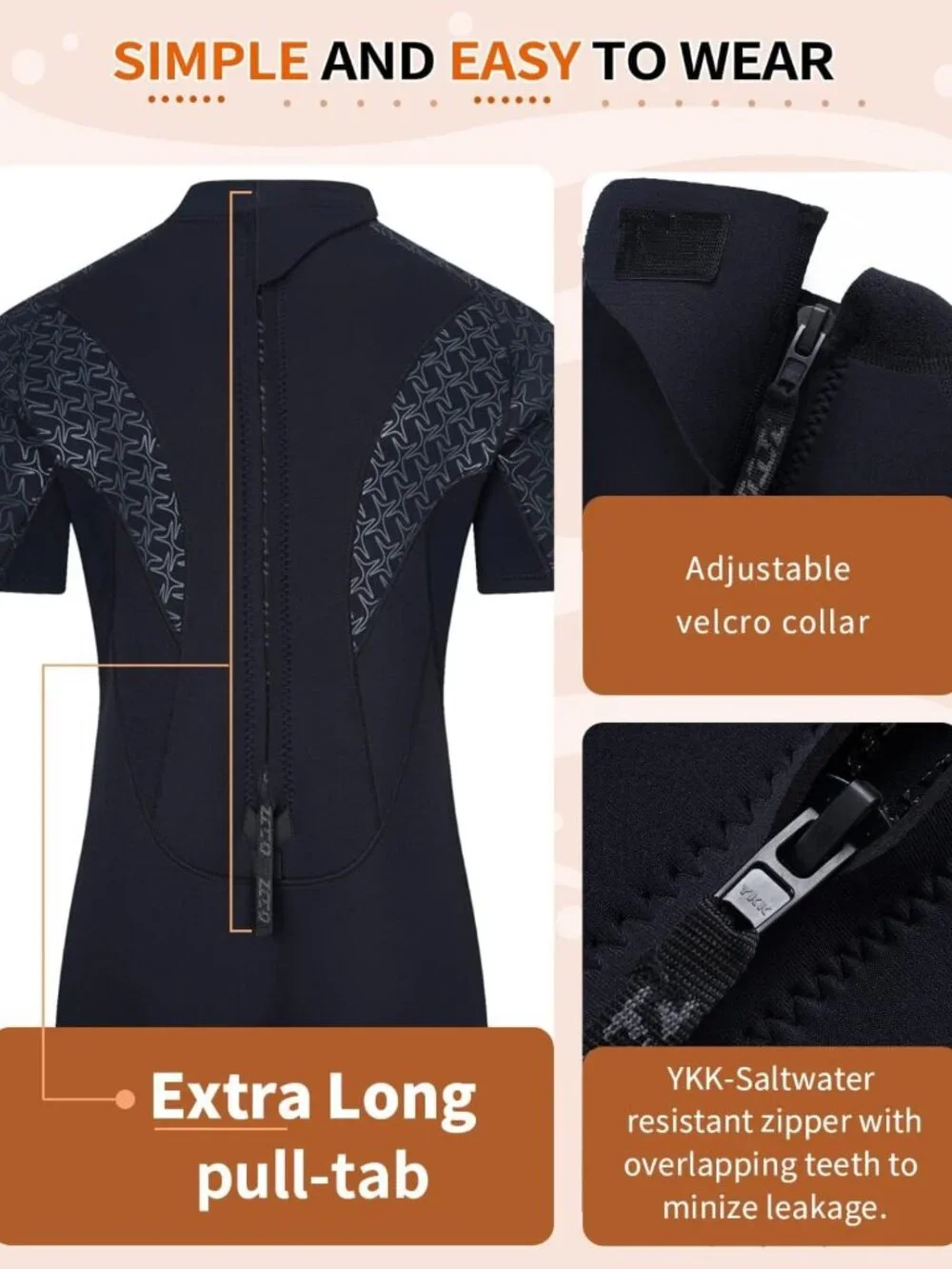 Men's & Women's 3mm Shorty Wetsuit - Full Body Dive Suit for Surfing